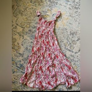 Lulus smocked off the shoulder dress small